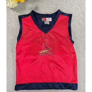 Nike St Louis Cardinals Baseball MLB Toddler Tank Top Jersey Red Navy 4T